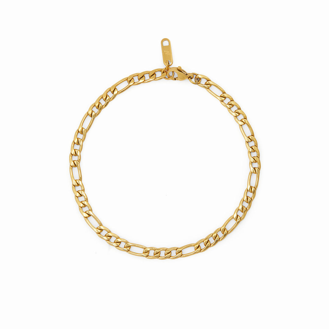 Figaro Bracelet - Gold