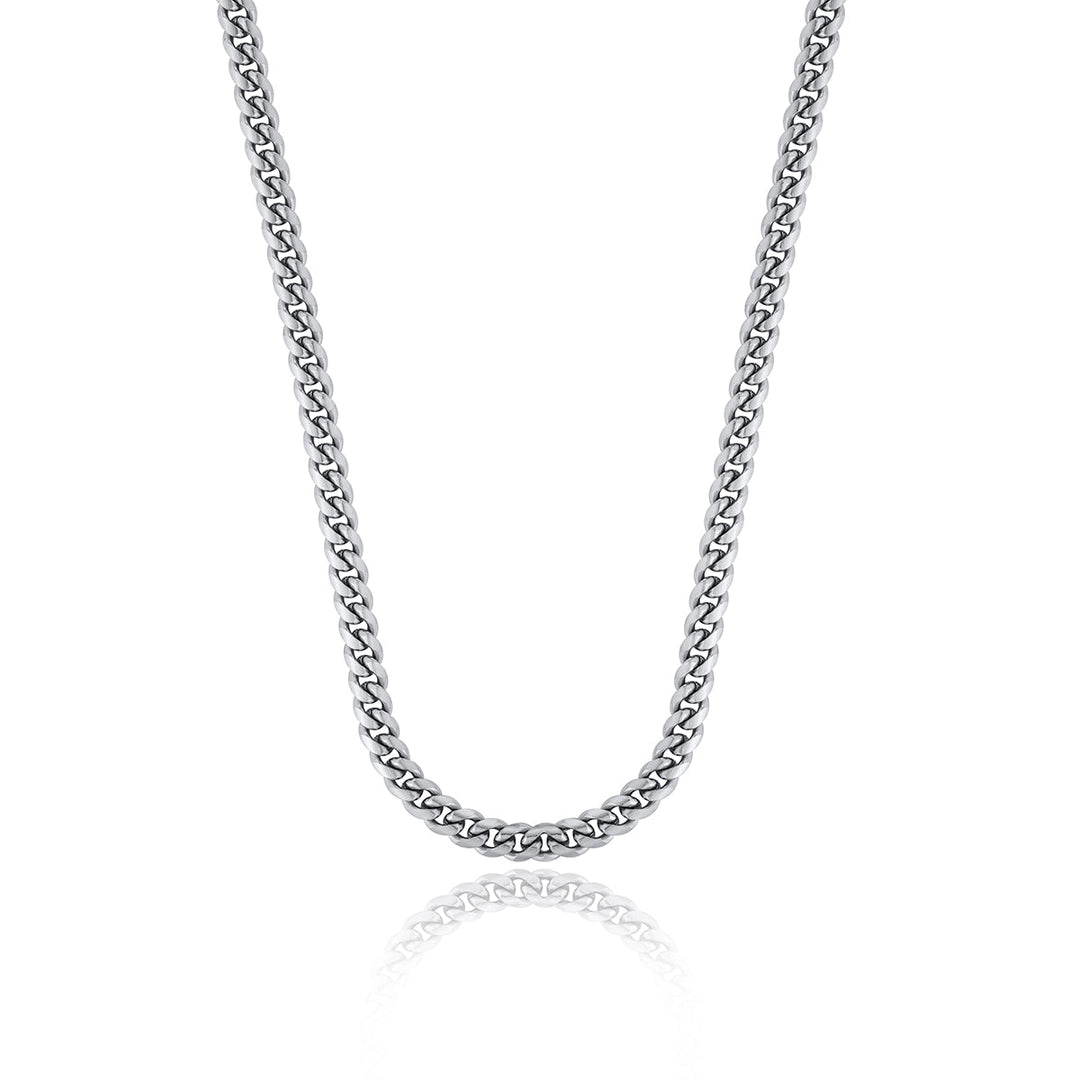 Curb Chain Necklace - Silver