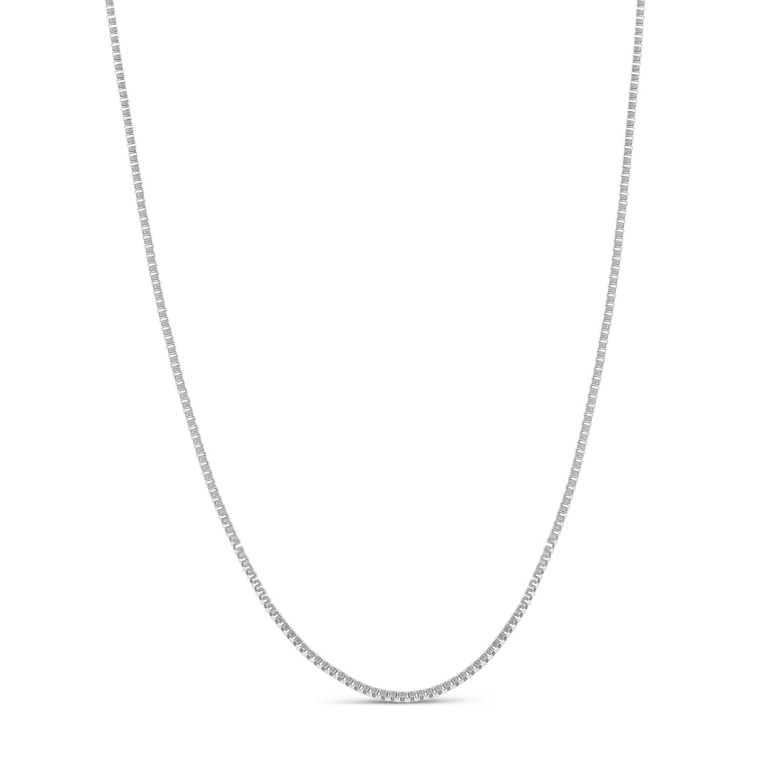 Box Chain Necklace - Silver