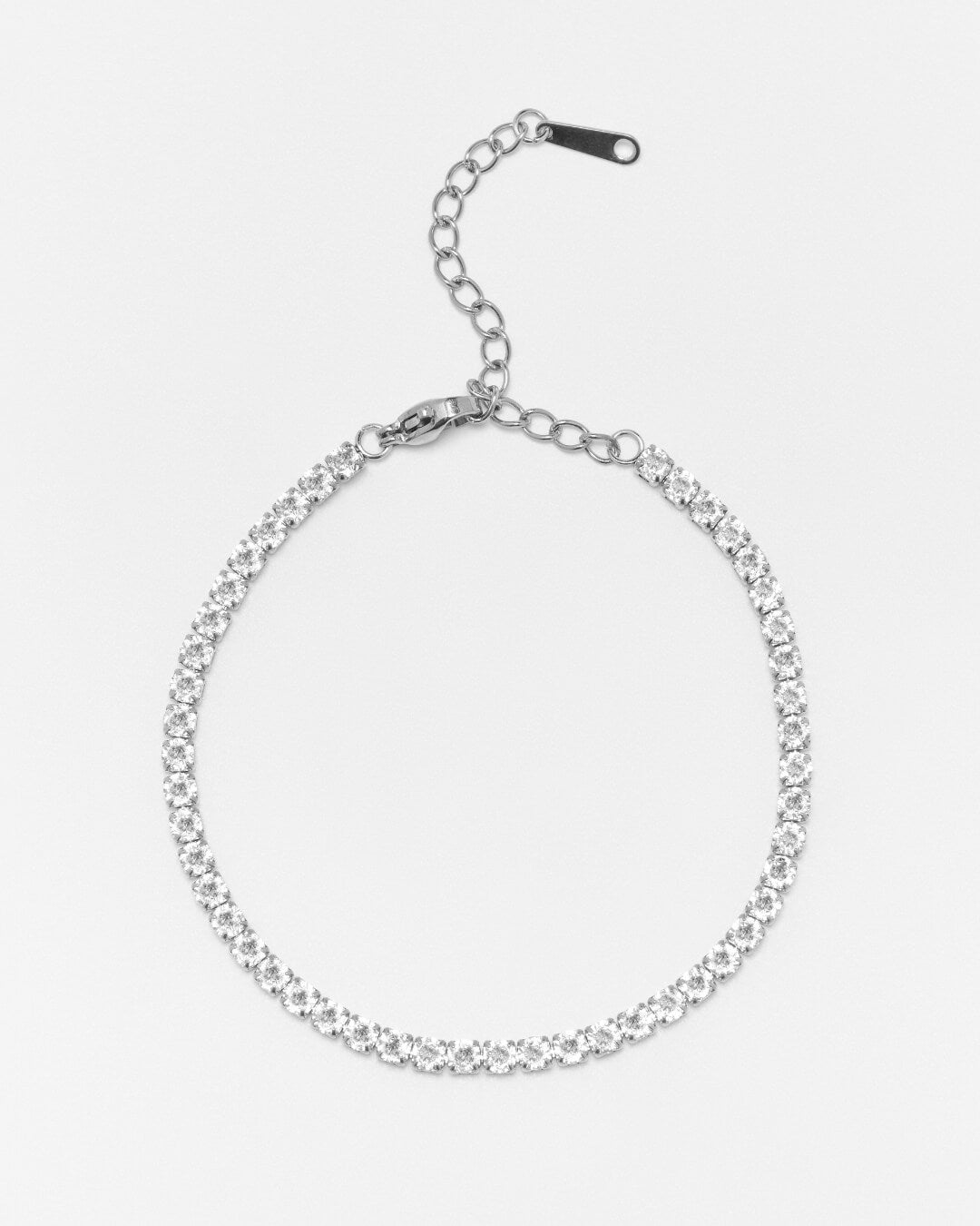 "CRYSTAL" Tennis-Halskette 3mm + Kostenloses Armband