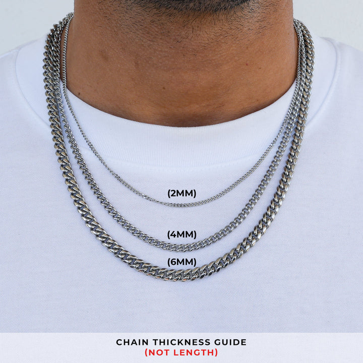 Curb Chain Necklace - Silver