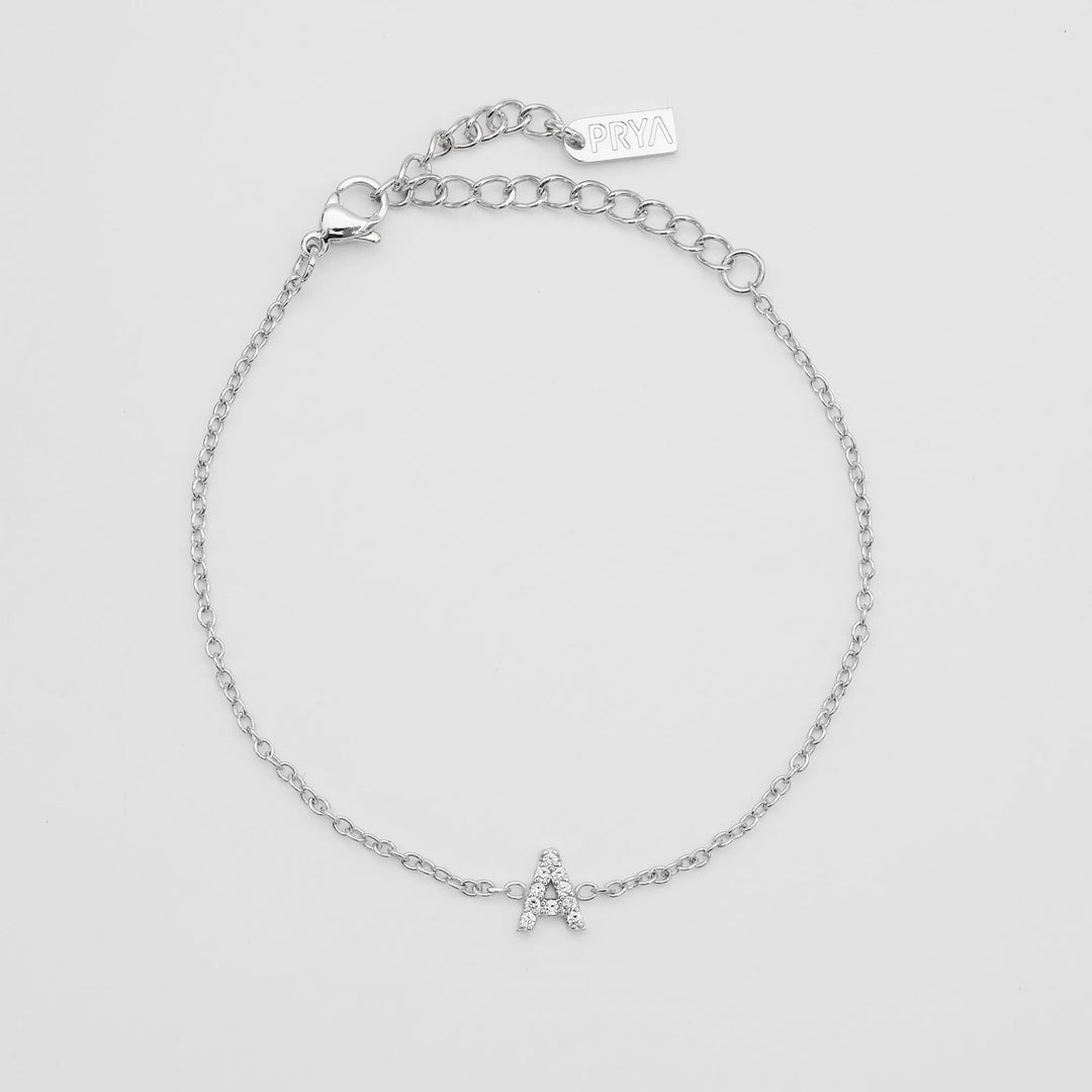 Lana ICY Initial Bracelet