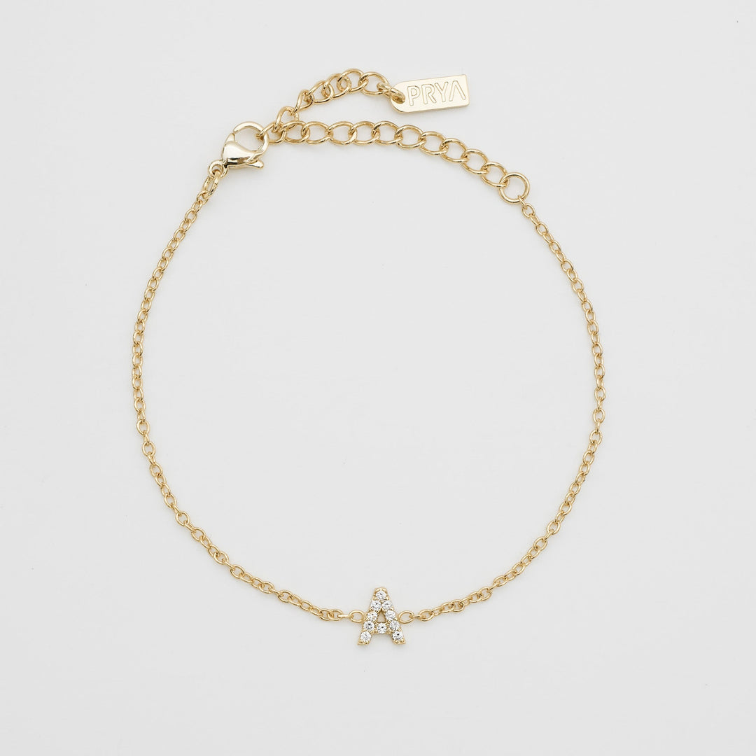 Lana ICY Initial Bracelet