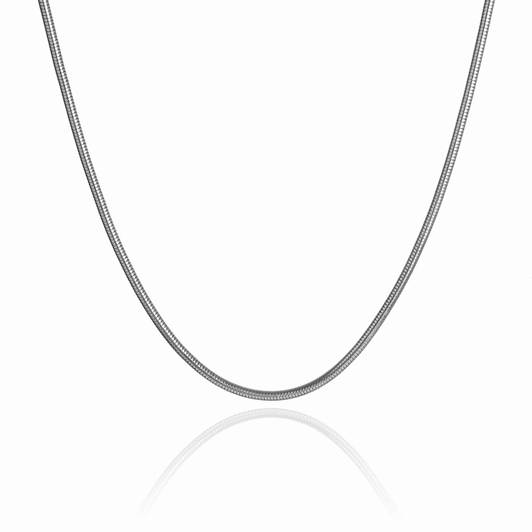 Snake Chain Necklace - Silver