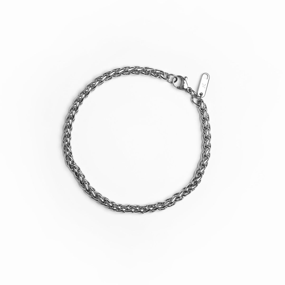 Wheat Chain Bracelet - Silver