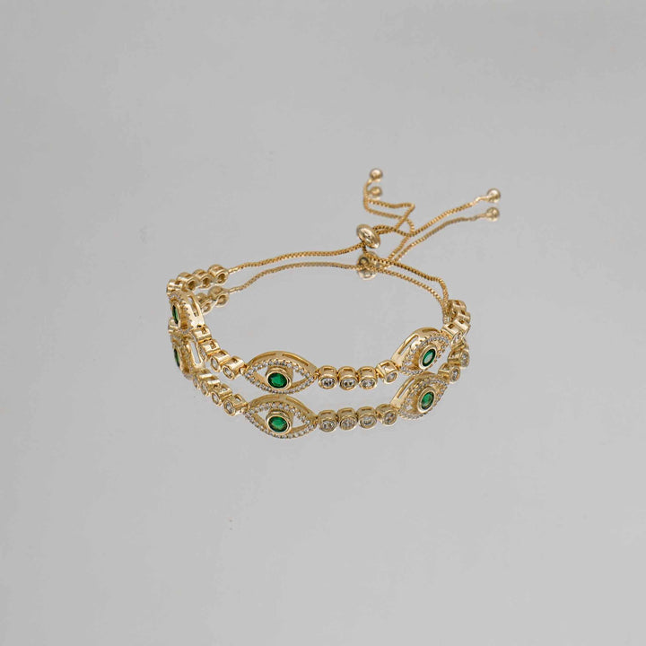 Lila Horus Eye Bracelet  | Gold