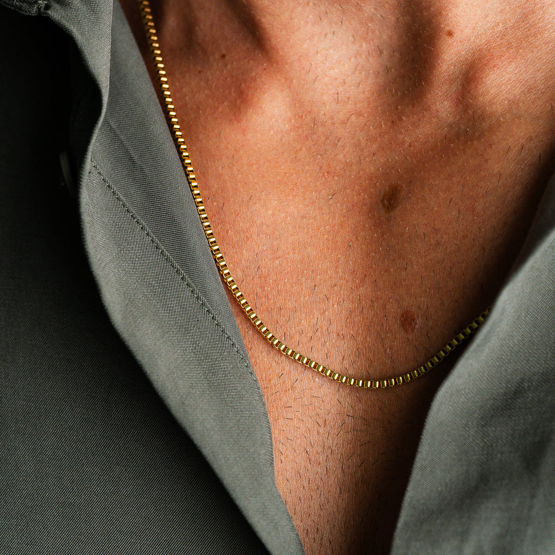 Box Chain Necklace - Gold